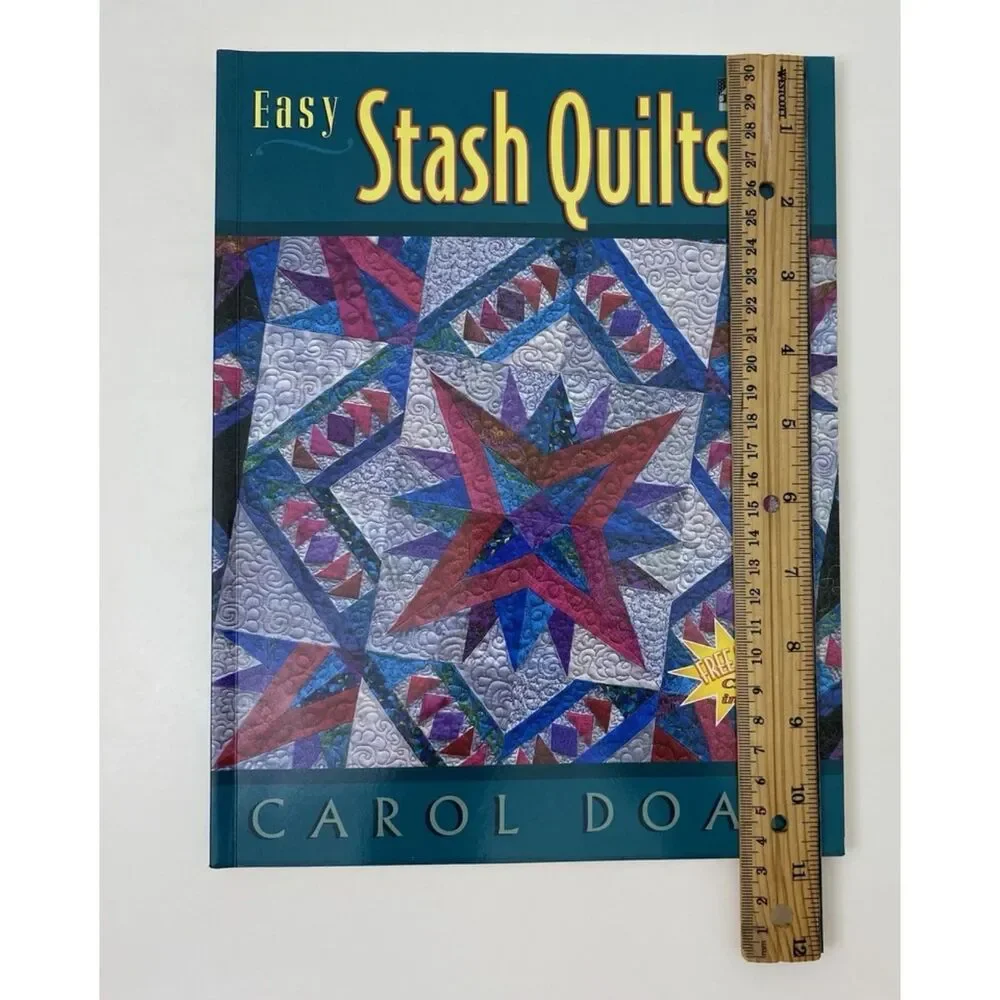Easy Stash Quilts by Carol Doak (1999, Trade Paperback) With CD
